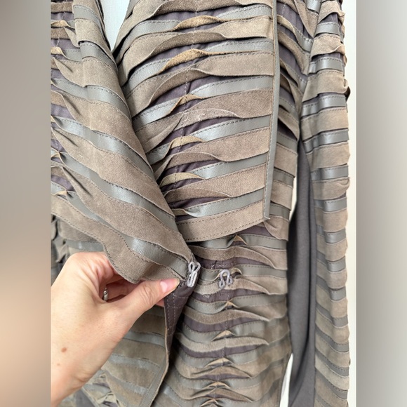 My Tribe Suede Leather Jacket Moto Asymmetrical size S - Picture 11 of 16